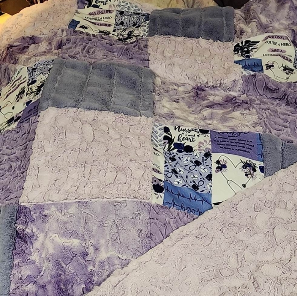 Minky nurse blanket